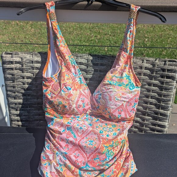 Lauren Ralph Lauren One Piece Bathing Suit-Size 8 - Picture 1 of 5